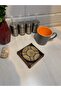 Gold 6-Piece Coasters (9X9 cm) (Protection Boxed) - 4