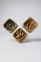 Natural Bamboo Square Set of 3 Snack Bowls Breakfast Bowl - 5