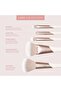 Luxe Natural Elegance Professional Face Makeup & Foundation Brush Set, 5 Piece Set - 4