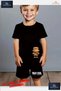 Children's Unisex “Bear Brown Real Sapkali“ Custom Printed Crew Neck T-Shirt - Shorts Set - 2