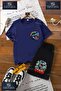 Kids Unisex “Dinosaur Colorful Head“ Custom Printed Crew Neck T-Shirt - Shorts Set