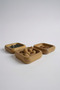 Natural Bamboo Square Set of 3 Snack Bowls Breakfast Bowl - 6
