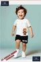 Children's Unisex “Bear Brown Real Sapkali“ Custom Printed Crew Neck T-Shirt - Shorts Set - 2
