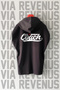 Koç Front and Back Printed Zero Sleeve Hooded 100% Cotton Sports Tshirt