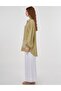 Embroidered Viscose Linen Tunic Light Green - 4