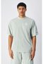 Icons Plush Wash Crewneck T-Shirt Green Men's T-Shirt-221257-Gs129