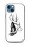 غطاء حماية لهاتف Apple iPhone 13 Love Chain أبيض وأسود