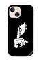 غطاء حماية لجهاز Apple iPhone 13 Mini Shhh B&w