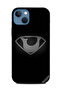 غطاء حماية لهاتف Apple iPhone 13 أبجدي أبيض وأسود U