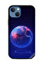 غطاء حماية لهاتف Apple iPhone 13 بنمط أزرق كروي