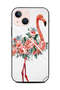 غطاء حماية لهاتف Apple iPhone 13 Mini بتصميم دائرة على شكل طائر الفلامنغو