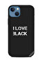 غطاء حماية لهاتف Apple iPhone 13 I Love Black