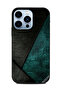Protective Case Cover For Apple iPhone 13 Pro Black & Dark Green Pattern