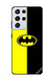 غطاء حماية لهاتف سامسونج جالاكسي S21 ألترا بشعار باتمان
