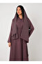 Purple Classic Open Abaya 3 pieces Set