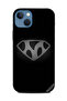 غطاء حماية لهاتف Apple iPhone 13 أبجدي أبيض وأسود M