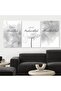 ثلاث لوحات خشبية ام دي اف مقاس 120x60 سم