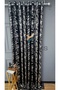 Black Silver Gray Foil Rustic Curtain Eyelet Ring Pipe Ring Decorative Curtain