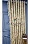 Cream Gold Foil Rustic Curtain Eyelet Ring Pipe Ring Decorative Curtain - 3