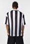 Oversize Polo Neck Jersey T-Shirt Black - 5