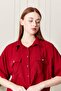 Viscose Fabric Red Women's Shirt - 6