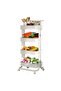 4 Tier Movable Organizer Kitchen Home Storage Rolling Drawer Cart Trolley Storage Rack Cart - 2