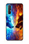 غطاء حماية لهاتف OPPO Reno 3 Pro - ذئب الماء والنار