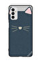 Protective Case Cover For Samsung Galaxy M52 5G Cat Leather Pattern