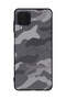 Protective Case Cover For Samsung Galaxy M32 4G Grey Camouflage Pattern