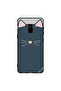 Protective Case Cover For Samsung Galaxy A8+ (2018) Cat Leather Pattern