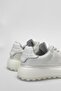 Genuine Leather Lace-Up Comfortable Casual Sneaker White - 3