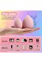BS-MALL Makeup Sponge Set Blender 7 Pc with Jar - A-Pink - 3