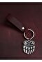 Bear Claw Symbol Keychain Hand Made Real Leather Keychain
