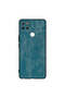 غطاء حماية لهاتف Honor Play 5T بنمط جلدي أزرق