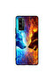 غطاء حماية لهاتف Honor 30 Pro - ذئب الماء والنار