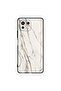 غطاء حماية لهاتف شاومي مي 11 لايت بنمط رخامي أبيض متشقق