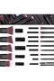 BS-MALL Premium 14 Pcs Synthetic Foundation Powder Concealers Eye Shadows Makeup Brush Set Black - 3