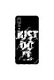 غطاء حماية لهاتف هواوي P20 Pro - Just Do It - أبيض وأسود