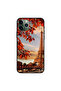 غطاء حماية لجهاز iPhone 11 Pro Max بطبعة Autumn Bunch وEffiel Tower