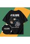 Anime Pattern Unisex Men's T-Shirt Jujutsu Line Fushiguro Megumi ‌