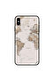غطاء حماية لجهاز iPhone XS MAX بتصميم خريطة العالم