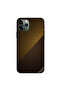 غطاء حماية لجهاز iPhone 11 Pro Max بنقشة جلد أصفر داكن وبني