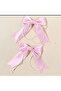 Set of 2 Satin Bow Model Pearl Women's Buckle