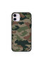 iPhone 11 Case Cover Green & Brown Camouflage Pattern