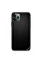 غطاء حماية لجهاز iPhone 11 Pro Max بنقشة جلد أسود داكن