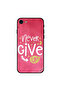 غطاء حماية لجهاز iPhone 8 باللون الوردي Never Give Up