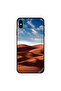 غطاء حماية iPhone X - صحراء وسحب في سماء زرقاء