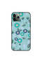 غطاء حماية لجهاز iPhone 11 Pro Max بنقشة زهور زرقاء