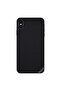 غطاء حماية لجهاز iPhone X بنمط جلدي أسود