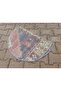 48X73 cm Hand Woven Wonderful Semicircle Vintec Style Carpet, Doorstep Decor, Balcony-Sink Carpet Bek - 3